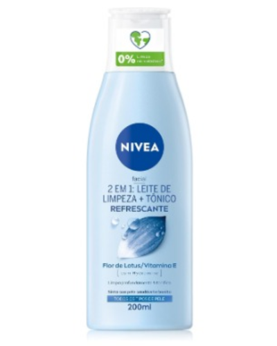 Loção 2 em 1 Leite de Limpeza Facial + Tônico NIVEA